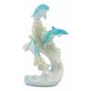 1 Pcs Sea World Three Dolphins Leaping Out Of The Waves Statue 6.25" Tall view 4
