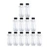 Clearview Containers - 12 Pack of 24 Ounce Honey Bears with Sealable Black Flip Top Lids (24 oz. Bear, 12pk, Black) view 1
