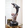 1 Pcs Sea Dolphin Jumping Out of Water Bronze Electroplated Resin Figurine view 1