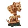 1 Pcs Tiger Bust Statue 9.25" H Faux Wood Resin Tiger Family Wildlife Figurine view 3