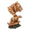 1 Pcs Tiger Bust Statue 9.25" H Faux Wood Resin Tiger Family Wildlife Figurine view 4