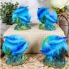 1 Pcs Ocean Reef Swimming Dolphins Fish W/Clams Mini Figurines view 1