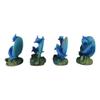1 Pcs Ocean Reef Swimming Dolphins Fish W/Clams Mini Figurines view 3
