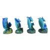 1 Pcs Ocean Reef Swimming Dolphins Fish W/Clams Mini Figurines view 4