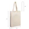 ALLDAY US Tote Bag For Women Retro Large Size Shoulder Bag, Cotton Canvas Bag, Multi-purpose Bag, Reusable Shopping Bag, Happy Teachers Natural view 4
