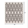 Rugs.com - Jill Zarin Outdoor Rug 2' x 3' 1 Ivory Washable Rug Ideal for Patios, Decks, and Porches view 2