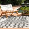 Rugs.com - Jill Zarin Outdoor Rug 2' x 3' 1 Ivory Washable Rug Ideal for Patios, Decks, and Porches view 4