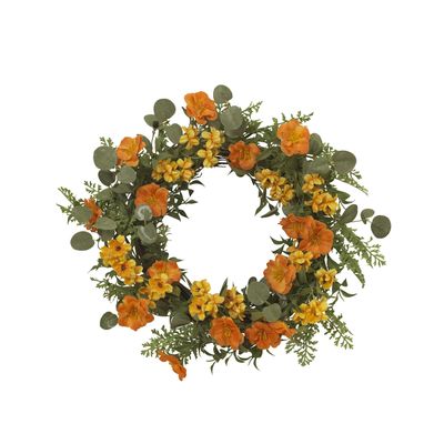 24" D Spring Flower Wreath