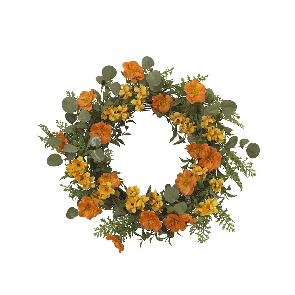 24" D Spring Flower Wreath