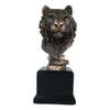 1 Pcs Jungle Wildlife Apex Predator Bengal Tiger Bust Sculpture 9" H With Trophy Base view 2