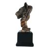1 Pcs Jungle Wildlife Apex Predator Bengal Tiger Bust Sculpture 9" H With Trophy Base view 3