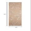 Liora Manne Carmel Indoor/Outdoor Power Loomed Synthetic Blend Low Profile Area Rug - Transitional Border Botanical Leaf Decorative (Bamboo Border Sand) (1'11" x 7'6") view 2