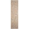 Liora Manne Carmel Indoor/Outdoor Power Loomed Synthetic Blend Low Profile Area Rug - Transitional Border Botanical Leaf Decorative (Bamboo Border Sand) (1'11" x 7'6") view 3