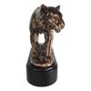 1 Pcs Of 8.5" L Realistic Wildlife Bengal Orange Tiger Prowling Sculpture With Trophy Base view 2