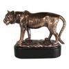 1 Pcs Of 8.5" L Realistic Wildlife Bengal Orange Tiger Prowling Sculpture With Trophy Base view 4