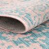 Rugs.com - Jill Zarin Outdoor Rug 3 Ft Round Pink and Aqua Indoor/Outdoor Rug Washable Medallion Design for Patios, Decks, and Porches view 4