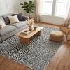 Rugs.com - Jill Zarin Outdoor Rug 7' 10 x 11' Black Washable Rug Ideal for Patios, Decks, and Porches view 4