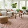 Rugs.com - Jill Zarin Outdoor Rug 9' x 12' Rust Red Indoor/Outdoor Rug Bohemian Trellis Pattern, Durable for Patios, Decks, and Porches view 4