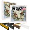 2-3/16" Deep Polystyrene Shadow Box Picture Frame - by WholesaleArtsFrames-com 13x13 2880 - White - American Made view 1