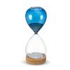 DEMDACO Downtime with Dad Blue 8.5 x 3 Beech Wood Glass and Sand 30 Minute Timer Desk Accessory view 3