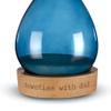 DEMDACO Downtime with Dad Blue 8.5 x 3 Beech Wood Glass and Sand 30 Minute Timer Desk Accessory view 4