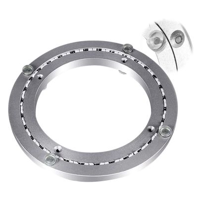 Heavy Loads Base For Round Table Round Swivel Plate Hardware Aluminium Alloy Swivel Turntable For Turn Table,TV Monitor Stand, Electronic Repair, Sculpture Base