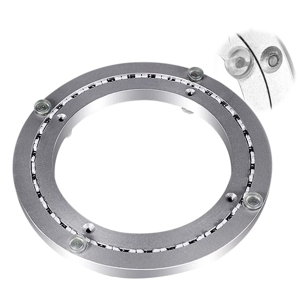Heavy Loads Base For Round Table Round Swivel Plate Hardware Aluminium Alloy Swivel Turntable For Turn Table,TV Monitor Stand, Electronic Repair, Sculpture Base