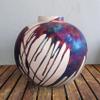 RAAQUU Large Globe XL in Half Copper Matte Art Vase (Pre-Order) - 13 inch Raku Handmade Pottery Art Centerpiece Home Decor with Serial Number view 4