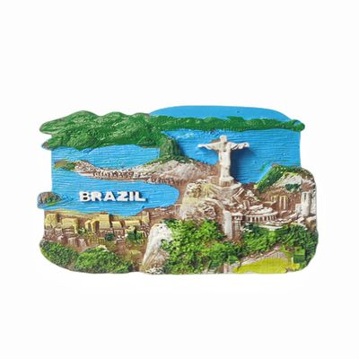 Brazil Refrigerator Magnet Travel Souvenir Fridge Decoration 3D Magnetic Sticker Craft Collection