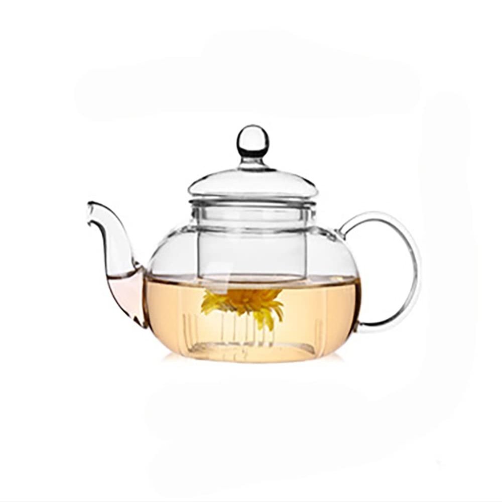 400ml,600ml,800ml,1000ml Glass Teapot with Removable Infuser,Tea Kettle with Beautiful Packaging,Loose Leaf and Blooming Tea Maker,Best Gift for choice (Color : Clear, Size : 400ml)