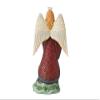 Enesco Jim Shore Heartwood Creek Holiday Manor Angel Holding Wreath Figurine, 9.25 Inch, Multicolor view 3