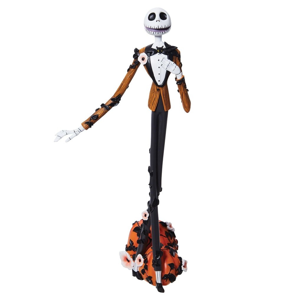 Enesco Disney Showcase The Nightmare Before Christmas Jack Skellington Botanical Figurine, 8.66 Inch, Multicolor