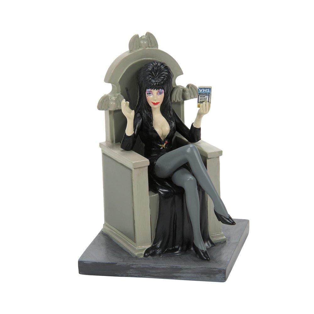 Department 56 Elvira Mistress of The Dark Village Accessories Signing Autographs Figurine, 3.3 Inch, Multicolor