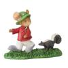 Enesco Tails with Heart Happy Camper Skunk Attack Mouse Miniature Figurine, 2.36 Inch, Multicolor view 3