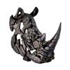 Enesco Edge Sculpture Rhinoceros Head Bust Animal Figurine, 19.3 Inch, Dark Grey view 1