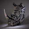 Enesco Edge Sculpture Rhinoceros Head Bust Animal Figurine, 19.3 Inch, Dark Grey view 2
