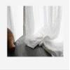 100% Linen Curtain Farmhouse White Curtains 63 Inches Long Pinch Pleated Drapes Linen Fall Curtains for Living Room Bedroom Window Treatments Light Filtering Curtains 1 Panel Set (100"W x 63"L) view 1