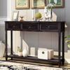Anwick Buffet Sideboard, Wood Storage Cabinet, Console Table with Storage Shelf, 3 Drawers, Wood Buffet Server for Living Room Kitchen Dining Room (Espresso) view 1