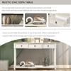 Buffet Sideboard, Wood Storage Cabinet, Console Table with Storage Shelf, 3 Drawers, Wood Buffet Server for Living Room Kitchen Dining Room (Antique White) view 4