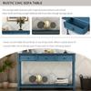 Buffet Sideboard, Wood Storage Cabinet, Console Table with Storage Shelf, 3 Drawers, Wood Buffet Server for Living Room Kitchen Dining Room (Antique Navy) view 4
