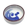 (Castle Enterprise) New Carefully Selected! Soba Monogatari Buckwheat Dobo Wave Splash Round Condiment Plate, 1 Piece view 1