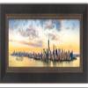 Poster Palooza 13.5x40 Contemporary Black Complete Wood Panoramic Frame with UV Acrylic Plexiglass, Foam Board Backing & Hardware Included view 3