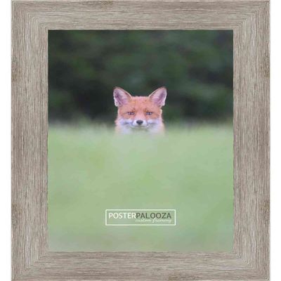 Poster Palooza 6x9 Distressed/Aged Contrast Grey Complete Wood Picture Frame with UV Acrylic Plexiglass, Foam Board Backing & Hardware Included