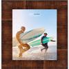 Poster Palooza 9x14 Contemporary Walnut Complete Wood Picture Frame with UV Acrylic Plexiglass, Foam Board Backing & Hardware Included view 4