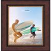 Poster Palooza 40x28 Traditional Walnut Complete Wood Picture Frame with UV Acrylic Plexiglass, Foam Board Backing & Hardware Included view 4