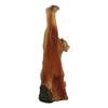 1 Pcs Rainforest Prowling Tiger Faux Wood Cutout Carving Resin Figurine 5" Tall view 3