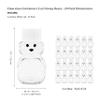 CLEARVIEW CONTAINERS - 2 Ounce Honey Bears with Sealable White Screw Top Lid - 24 Pack (2 oz. Bear, 24pk, White) view 2