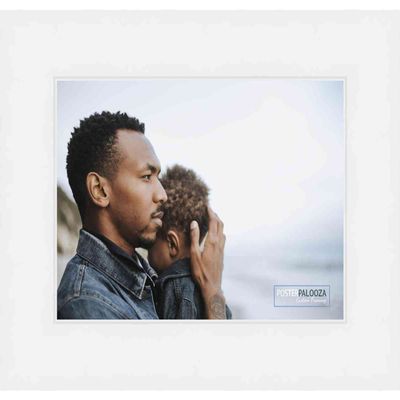 Poster Palooza 17x21 Contemporary White Complete Wood Picture Frame with UV Acrylic Plexiglass, Foam Board Backing & Hardware Included