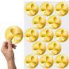 St. Patricks Day Gold Coin Floor Clings, 13 Piece view 1