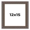Poster Palooza 12x15 Frame Black and Gold Harvest Ornate Solid Wood Picture Frame | 1.75 Inch Moulding Width | with UV Acrylic Plexiglass, Foam Board Backing & Hanging Hardware Included view 1